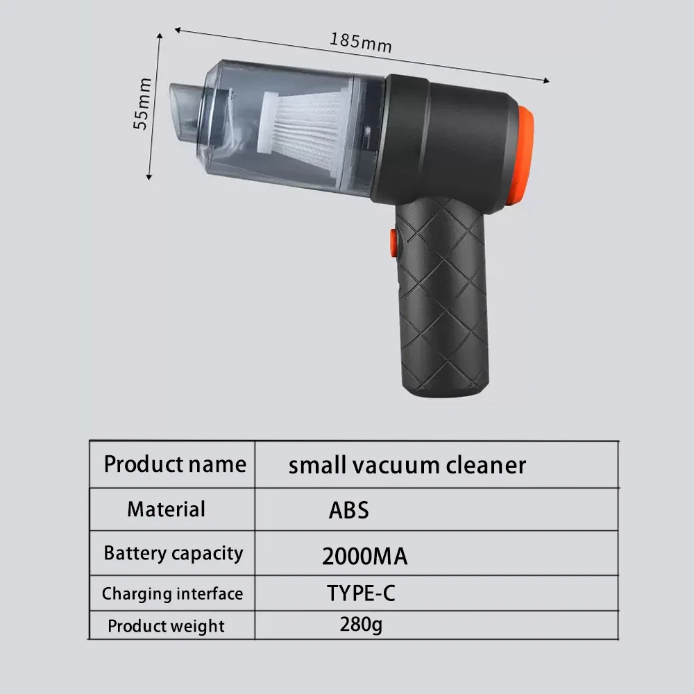 JANGKLIFE 2w1 mini odkurzacz samochodowo-domowy USB 🧹
